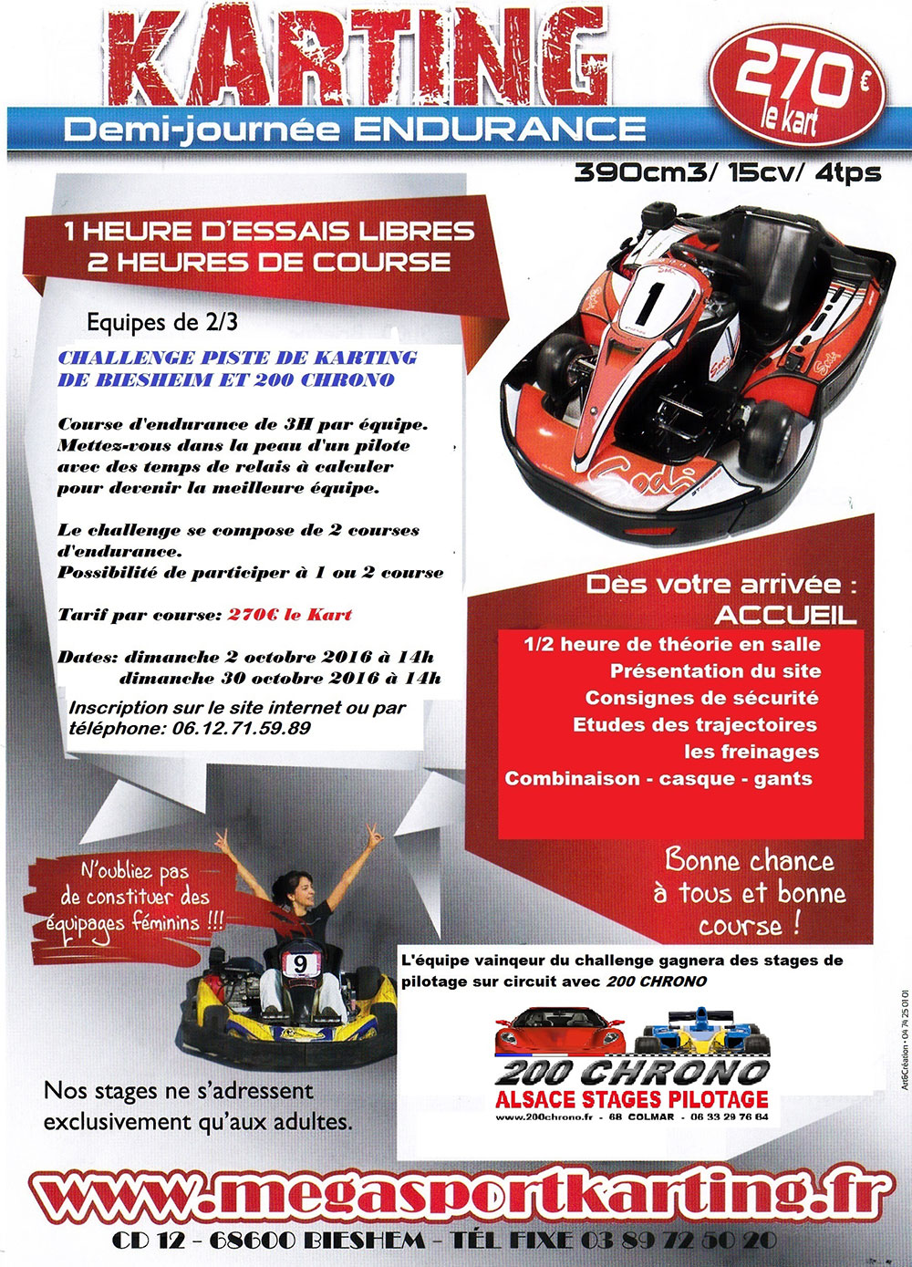 Challenge karting biesheim
